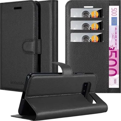 Immagine prodotto di Cadorabo custodia per Samsung Galaxy S10 4G custodia protettiva in nero custodia per cellulare custodia cover chiusura magnetica