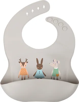 Produktbild von Silikon Lätzchen mit Auffangtasche Kiddies Sand