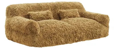 Produktbild von CHITA Sofa aus Fleece, platzsparend, Vakuum-Kompression, Couch 2-Sitzer inkl. 2 Kissen & 1 Decke, kein Aufbau erforderlich