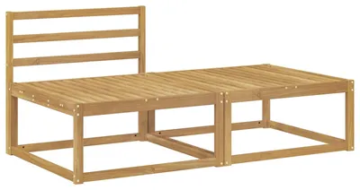 Image de vidaXL, lot de 2 tabourets d'extérieur en polyester, blanc