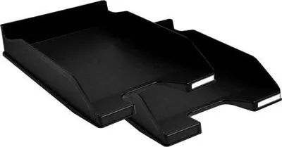 Produktbild von Exacompta 113014SD 2er Pack Briefablage COMBO MIDI, ECOBlack - Schwarz