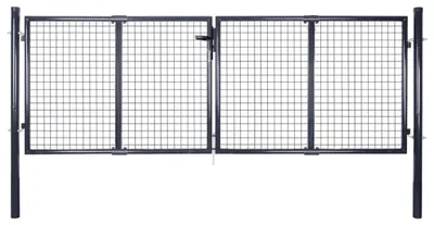 Productafbeelding van Tuinpoort - Tuinhek - Tuindeur - Erfafscheiding - Gaaspaneel - 100 cm Breed - Gegalvaniseerd Staal