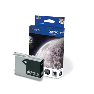 Produktbild von Brother LC1000BK - Schwarz - original - Blister mit akustischem/elektromagnetischem Alarm - Tintenpatrone - für Brother DCP-350, 353, 357, 560, 750, 770, MFC-3360, 465, 5460, 5860, 660, 680, 845, 885