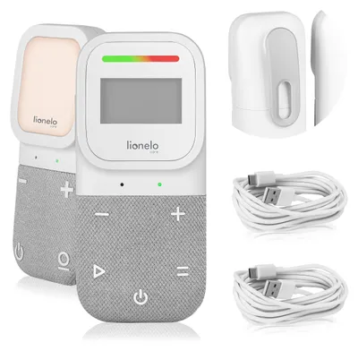 Produktbild von Lionelo Babyline 2.3 Audio-Babyphone mit Nachtlicht, Reichweite bis zu 400m