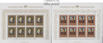 Produktbild von Briefmarken Liechtenstein 1985 Mi 881Klb-883Klb Kleinbogen (kompl.Ausg.) postfrisch Gemälde