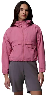 Obrázek produktu pro Boty Columbia Chaqueta con capucha Columbia Spire Valley Cropped Windbreaker rosa mujer pro Dámské