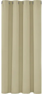 Produktbild von Verdunkelungsvorhang Ösen Gardine Wohnzimmer Blickdicht 138x132 cm Beige 1 Stück