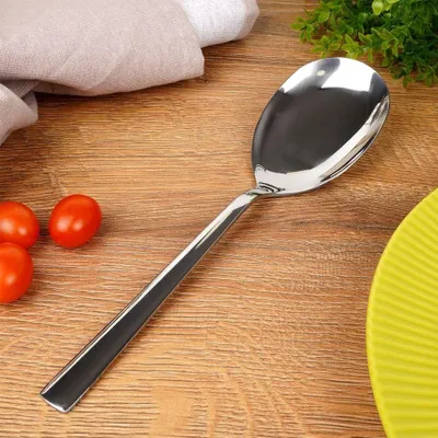 Obrázek produktu pro Nerezová lžička na salát, stříbrná, vhodná do myčky