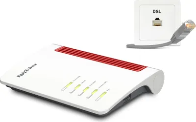 Produktbild von AVM FRITZ!Box 7530 AX WI-FI 6 DSL-Router (DSL/VDSL,1.800 MBit/s (5GHz)&600 MBit/s (2,4 GHz),bis zu 300 MBit/s mit VDSL-Supervectoring 35b,WLAN Mesh)