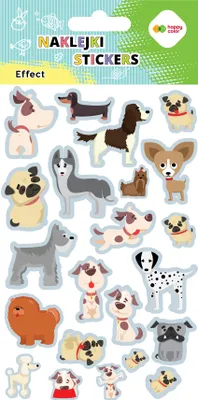Produktbild von EFFECT Aufkleber - Dogs Happy Color