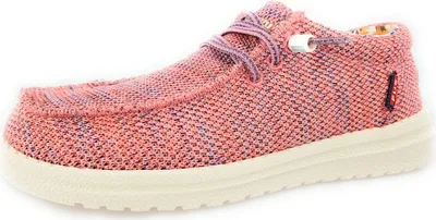 Produktbild von Fusion Damenschuhe Schnürschuhe Sportive Leinenschuh Rosa Freizeit, Schuhgröße:38 EU
