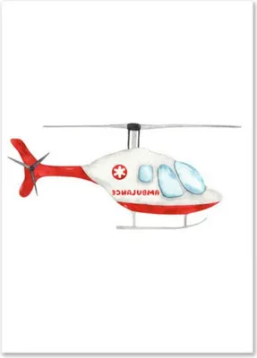 Produktbild von TPFLiving Kunstdruck LW-1041 (OHNE RAHMEN) Poster - Leinwand - Wandbild - Hochauflösender Giclée-Druck, langlebig und hochwertig - Lastwagen, Bagger, Polizei,, Feuerwehr, Hubschrauber, Krankenwagen -  - Größe: 10x15cm