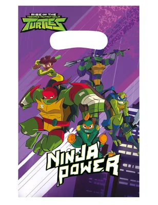 Produktbild von Ninja Turtles-Geschenkbeutel Dekoration 8 Stück bunt