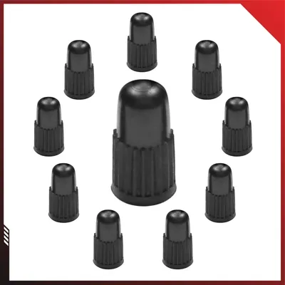 Produktbild von 10er Set: Presta Fahrrad Ventilkappen; Farbe: Schwarz