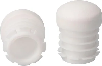 Produktbild von Runder weißer Einsteckkopf ø30mm