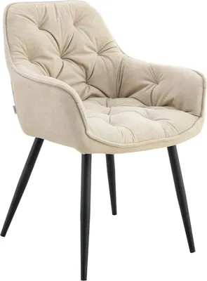 Zdjęcie produktu dla HOMLA Krzesło FUSSY w tkaninie beżowe 57x63x84 cm