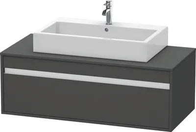 Produktbild von Waschtischunterbau KETHO 550x1200x426mm graphit matt graphit matt