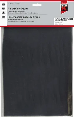 Produktbild von Auto-K Nass-Schleifpapier P1000 23x28 23 x 28 cm, 5 Stück