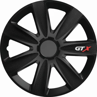 Produktbild von Z480673 Radkappen Radzierblenden SATZ (4Stück) 14 Zoll GTX carbon schwarz