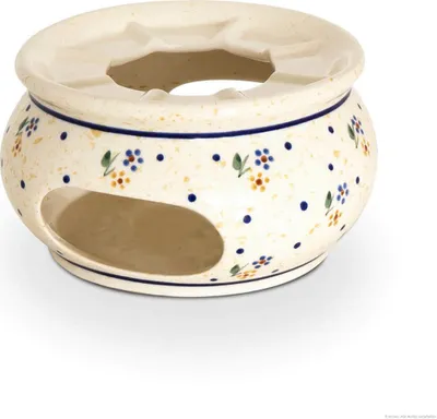Produktbild von Bunzlauer Keramik Stövchen Ø13,9 cm H=7,4 cm – Teewärmer für Teekannen, Nachbildung 111