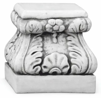 Produktbild von Casa Padrino Barock Sockel Grau H. 27 cm - Barockstil Garten Deko