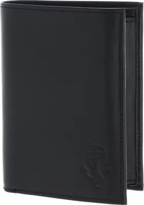 Produktbild von oxmox Leder Geldbörse Leather RFID Protect Kombibörse Freedom Anchor Embossed Black schwarz
