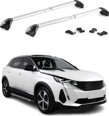 Produktbild von Dachträger Relingträger für Peugeot 3008 2016-2025 Alu Silber 2 tlg ABE