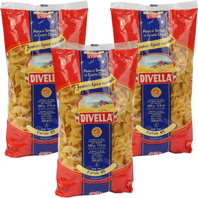 Produktbild von 3 x DIVELLA N85 Farfalle 500g