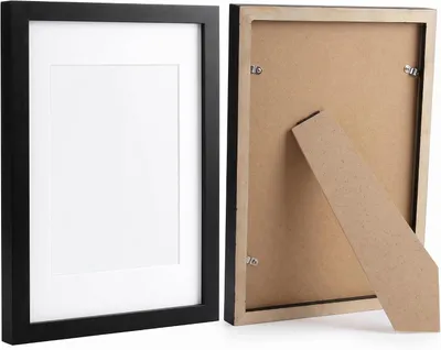 Imagen del producto de Dos marcos de madera para fotos, tamaño A4 con fondo blanco, color , para fotografías y carteles