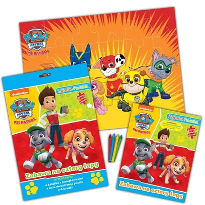Produktbild von Psi Patrol - Zgrana Paczka - Książka z Puzzlami i Kredkami