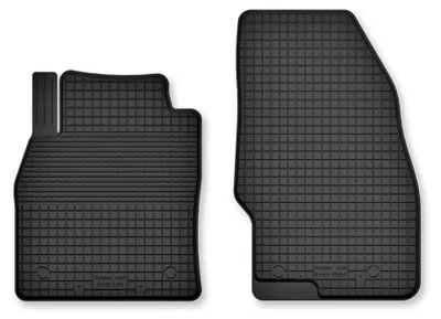 Produktbild von Gummi-Fußmatten Vorne für Peugeot 3008 III 2024- – 2-tlg, Schwarz, Semi-Universal, angepasst – Wielganizator Semi-Universal