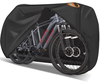 Image de Omgoods - Housse de protection imperméable pour vélos, adaptée à 2 vélos, avec revêtementPolyuréthane600D