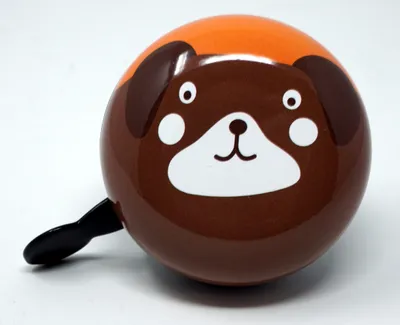 Produktbild von Ding Dong Fahrradklingel Hund Dog Welpen im klassischem Retro Look ca. Ø 80 mm Fahrrad Klingel Glocke