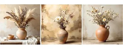 Obrázek produktu pro Nástěnný obraz sada Váza 30 x 90 cm