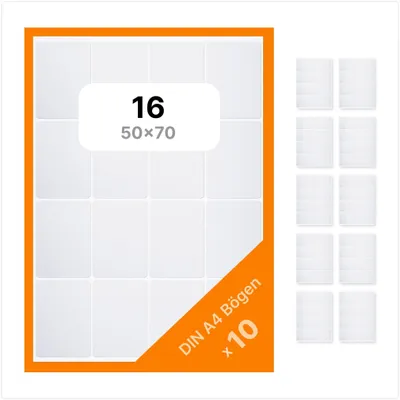 Imagen del producto de 160 etiquetas de código de barras, transparentes, con película protectora