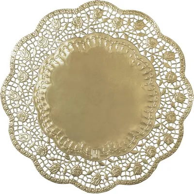 Tortenunterlage rund, Gold, Ø 33 cm, 100 Stück, Papier