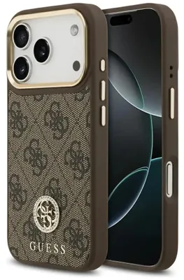 Obrázek produktu pro Pouzdro Guess 4G Rhinestone Logo Magsafe pro Iphone 17 Pro - Brązowe