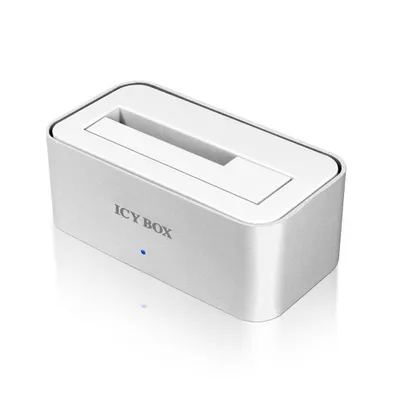 Produktbild von ICY BOX IB-111StU3-Wh, HDD, SATA, 2.5,3.5", USB 3.2 Gen 1 (3.1 Gen 1) Type-A, Silber, Weiß, 5 Gbit/s
