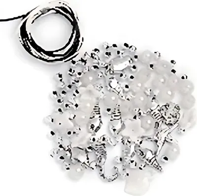 Produktbild von Perlen-Set weiß-silber 7610877462882