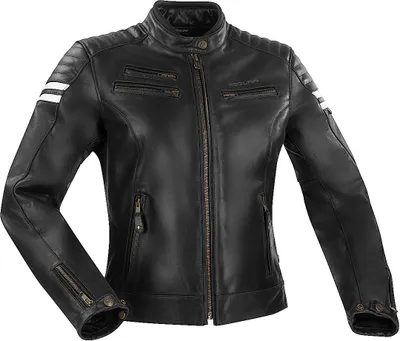 Produktbild von Segura Funky Damen Motorrad Lederjacke, schwarz, 38