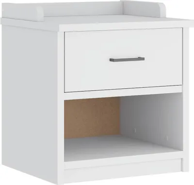Immagine prodotto di Panca da Corridoio SANDNES Bianca 45x40x50 cm in Legno di Pino