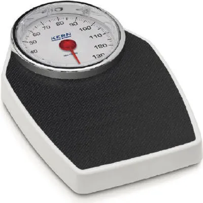 Produktbild von KERN & SOHN Badezimmerwaage, mechanisch, 150 kg, Schwarz, Weiß, 265 mm, 210 mm, 40 mm, 1 Stück(e)