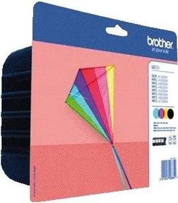 Produktbild von Brother - Tintenpatrone LC-223VALBP schwarz + 3 Farben | 4 Stück