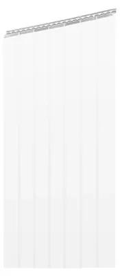 Productafbeelding van Transparante PVC-stripgordijn deur, 7 stroken, te monteren met schroeven, WIT