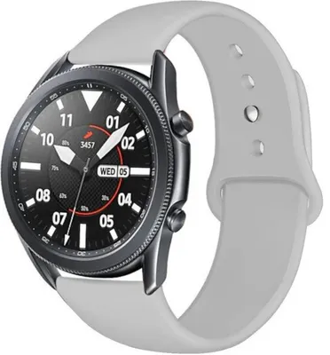 Produktbild von Strap-it Samsung Galaxy Watch 3 45mm Sportarmband (Grau)