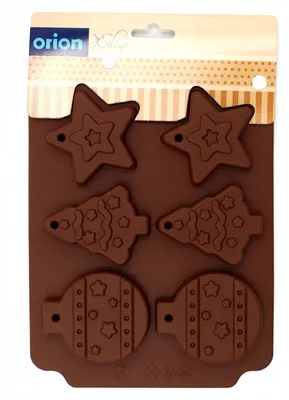 Produktbild von Orion Silikonform Weihnachtsplätzchen Backform für 6 Stück