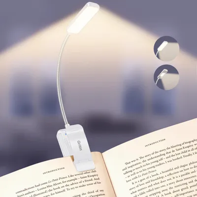 Productafbeelding van 30 LED Leeslamp met Klem, Oplaadbare Leeslamp met Lange Batterijduur, 5 Kleurtemperaturen en 5 Helderheidsniveaus
