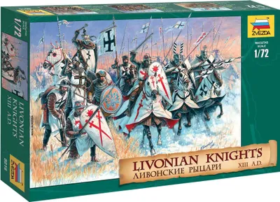 Zdjęcie produktu dla Figurki Wargames (AoB) 8016 - Rycerze inflanccy XIII-XIV w n.e. (1:72)