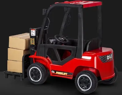 Obrázek produktu pro Dětské auto - Elektrický vysokozdvižný vozík - baterie 12V7AH, 2 motory + 2,4Ghz červená barva
