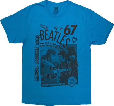Produktbild von The Beatles - "1967" T-Shirt für Herren/Damen Uni RO12710 (S) (Blau)